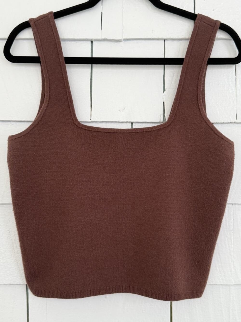 Abercrombie & Fitch Women's L Soft AF Collection Cropped Sweater Tank Minimalist
